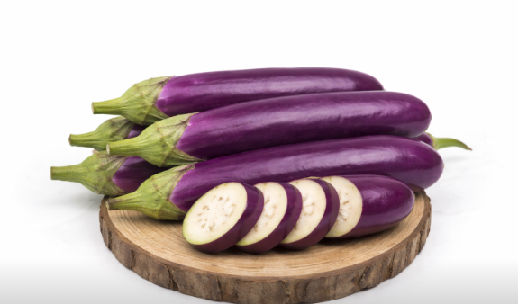 Organic Long Purple Brinjal