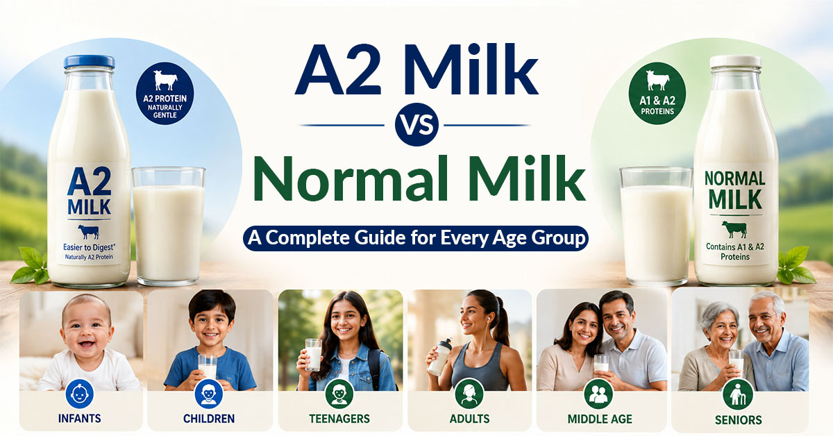 A2 Milk vs Normal Milk: A Complete Guide for Every Age Group